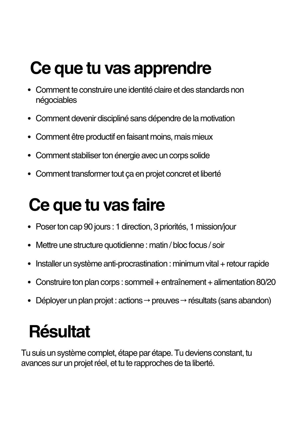 BUNDLE - Les 5 modules (Transformation complète)